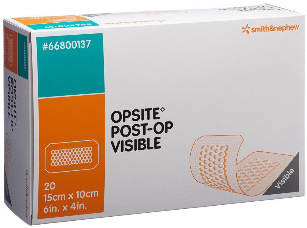 OPSITE POST OP VISIBLE transparenter Wundverband<br>20 Stück, 15x10cm