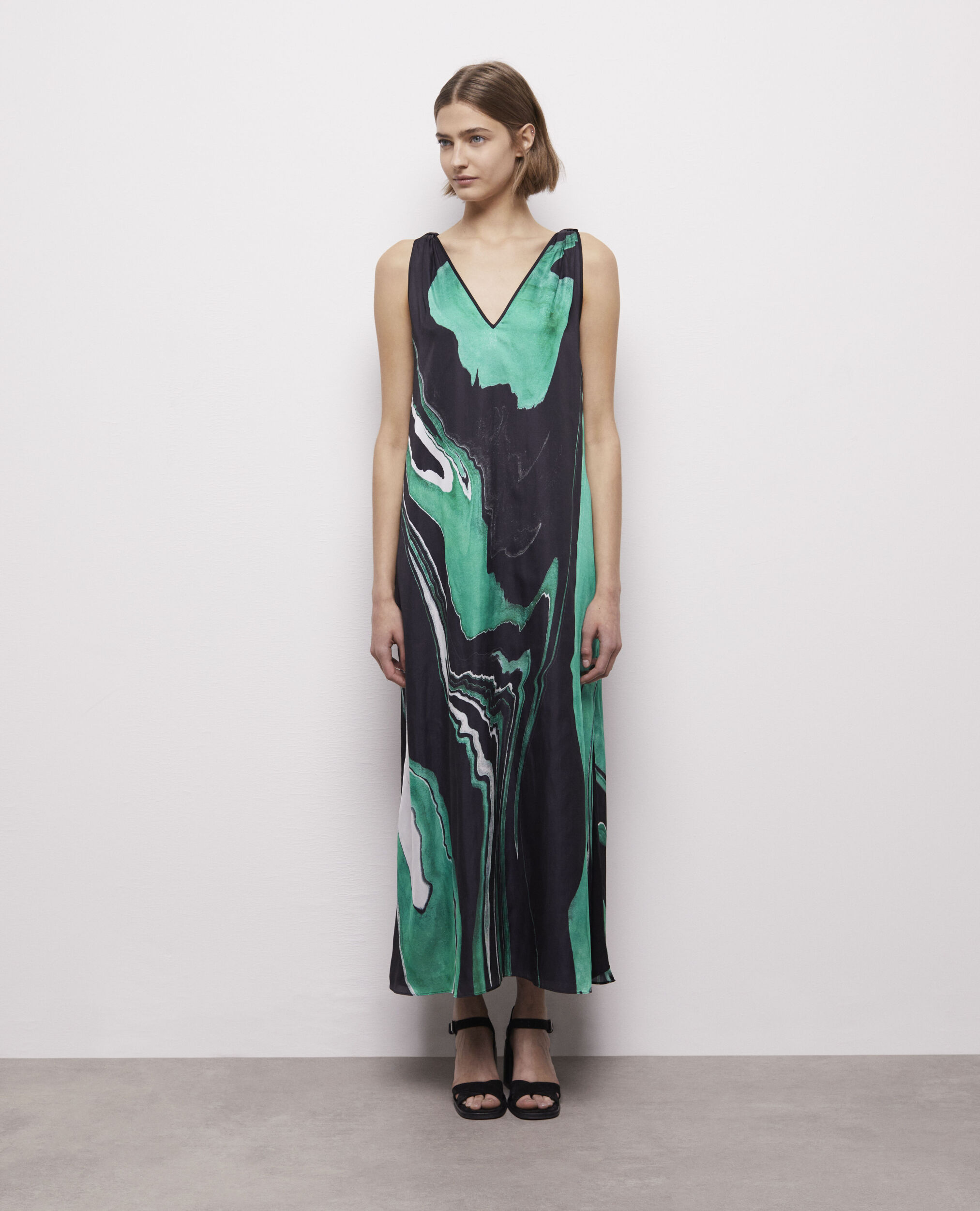 Robe longue imprimée