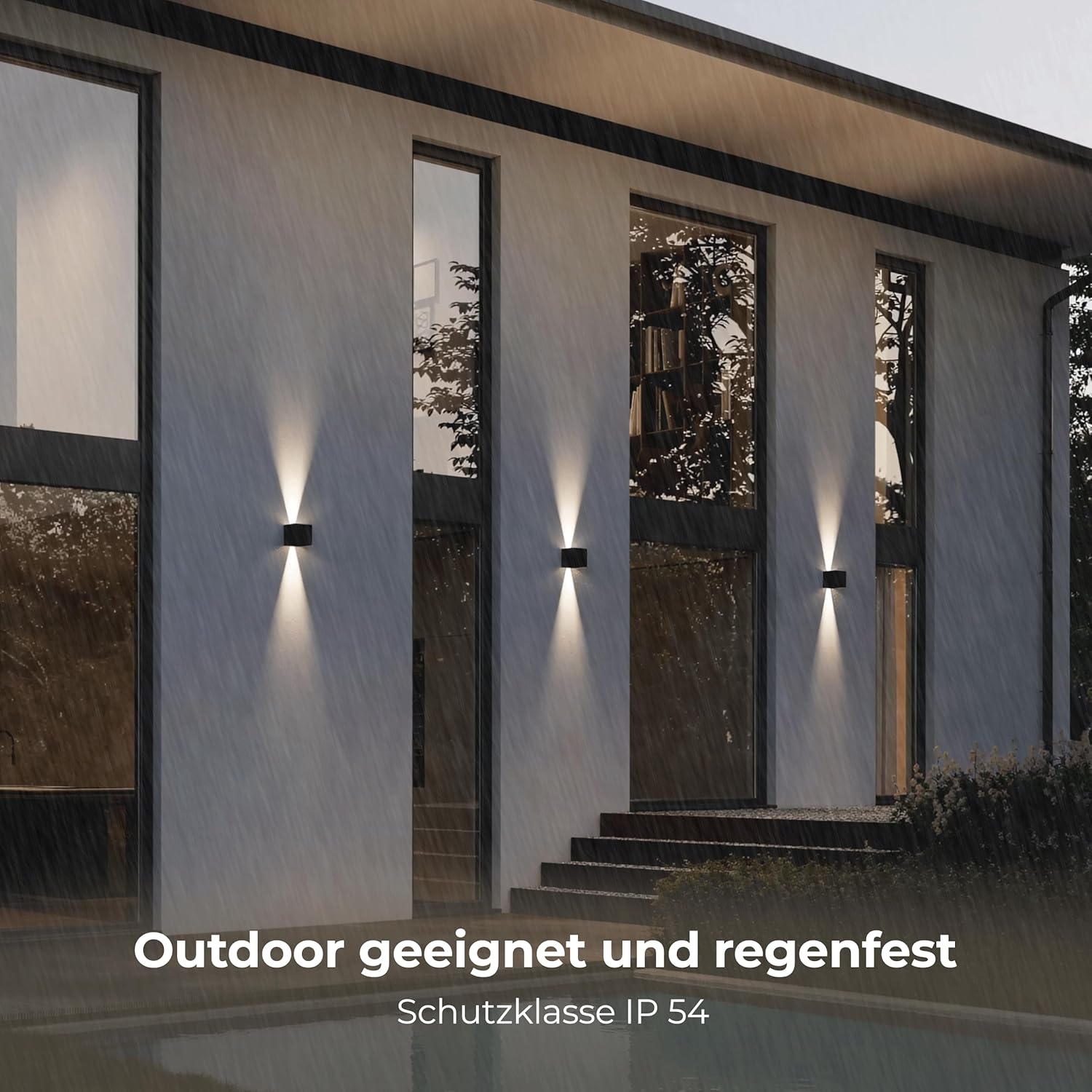 NEONA XENA Akku LED Wandleuchte schwarz – kabellos, dimmbar, magnetisch, per Touch + Fernbedienung, Bewegungssensor, 8Std Laufzeit, Aluminium, warmweiß