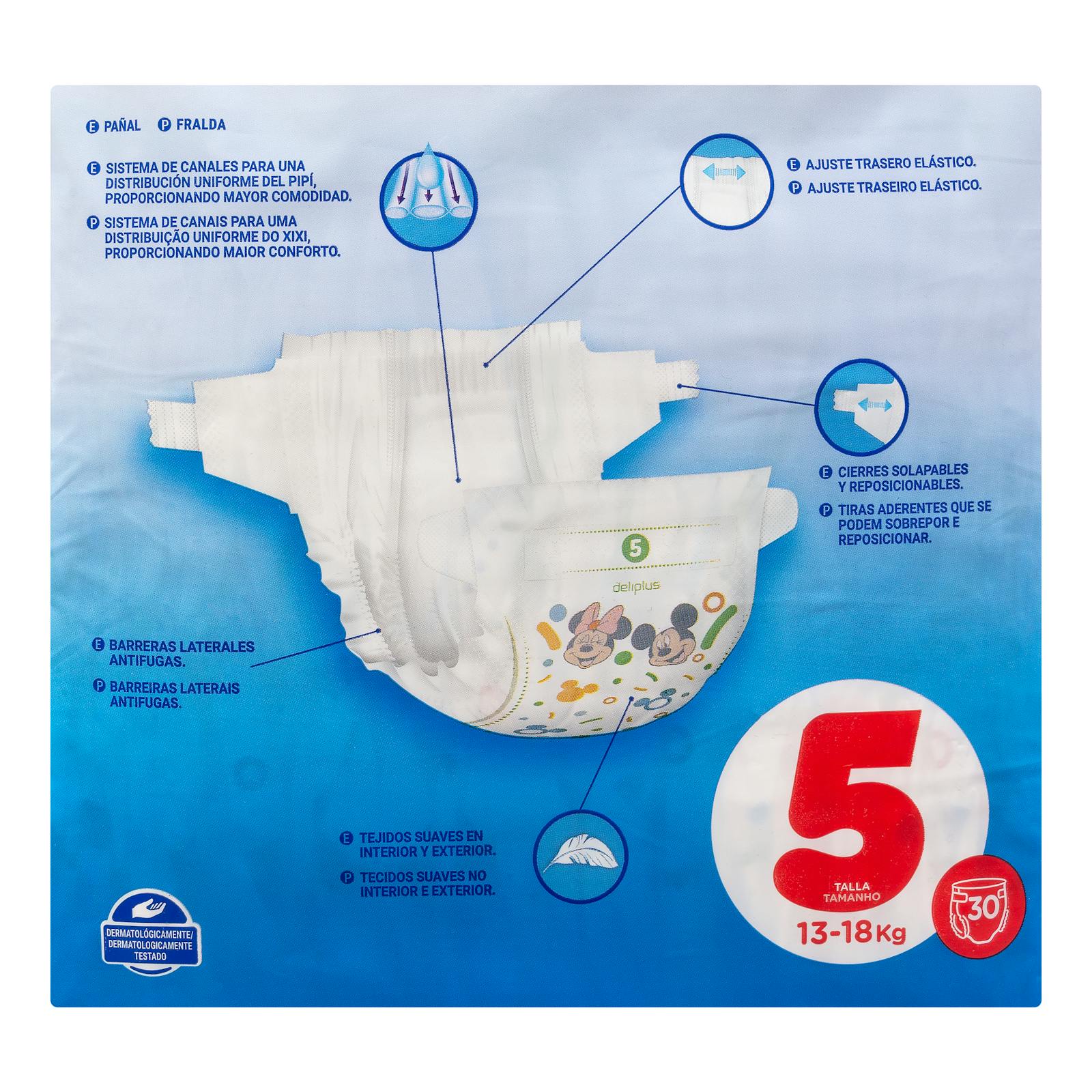 Couches bébé Deliplus taille 5 de 13 à 18 kg