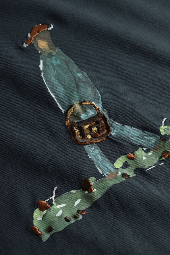 Forét HUNT T-SHIRT Navy