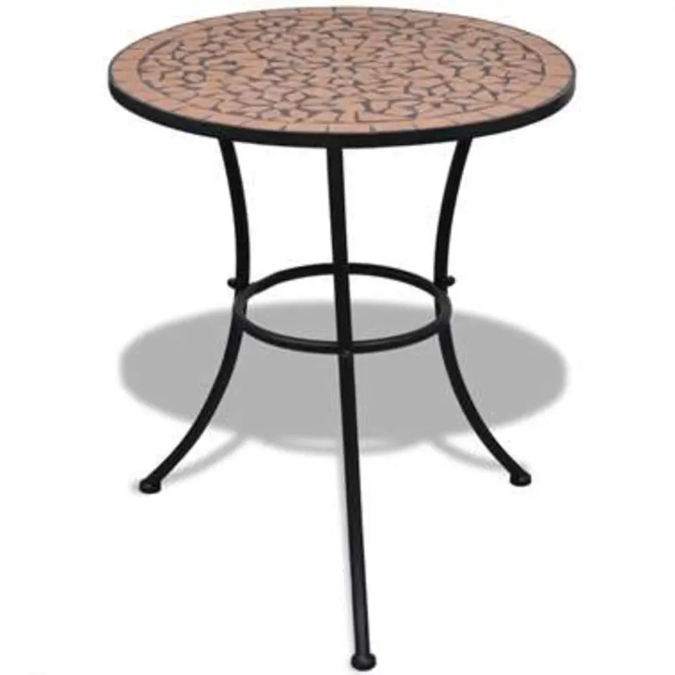 vidaXL - Tafel - Bruin - Keramiek - 60 x 70 cm