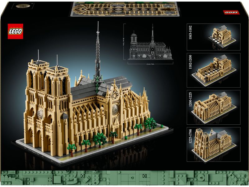 LEGO® Architecture Notre-Dame de Paris 21061 Modellbausatz eines architektonischen Meisterwerks