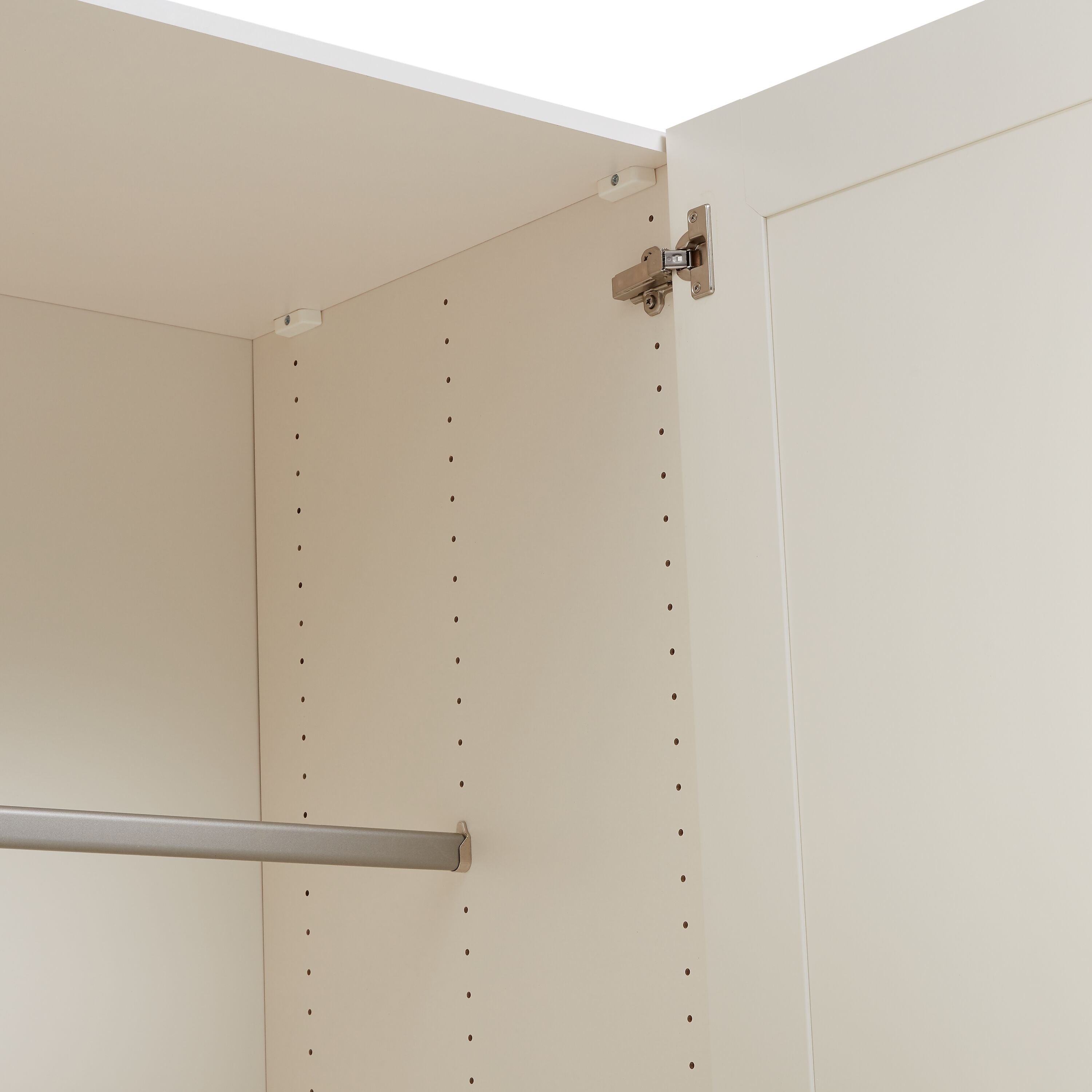 MODUL Drehtürenschrank - Creme / B: 153.0 cm x T: 59.0 cm x H: 220.0 cm
