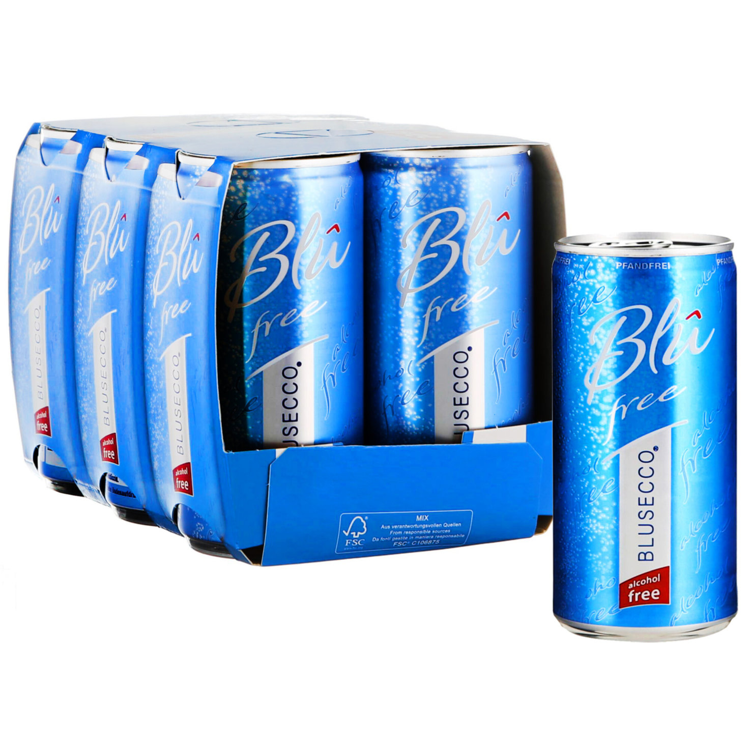 Blu Secco Dose Vino Frizzante alkoholfrei 6x20cl -120cl