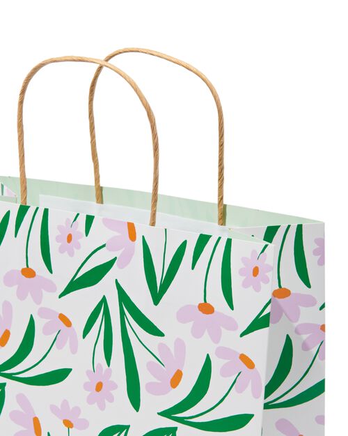 sac cadeau en papier 31x24x11 fleur