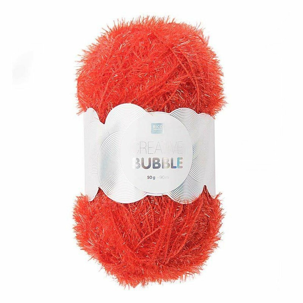 2 pelotes de fil pour éponge créative - creative bubble - rouge