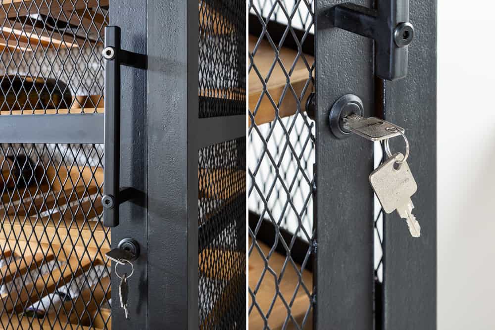 Industrial Weinschrank BODEGA 184cm recyceltes Pinienholz natur Weinregal für 72 Flaschen