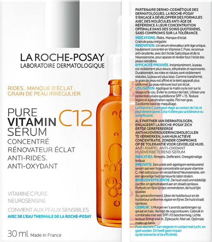 La Roche-Posay - Pure Vitamine C12 Serum - Anti-Rimpel - 30ml