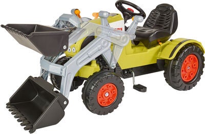 BIG Trampetraktor med Henger Claas Celtis