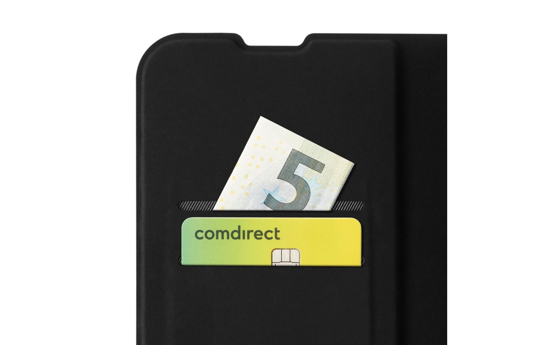 Book Cover Daily Protect Schwarz für iPhone 16 PlusHama Daily Protect Handy-Schutzhülle 17 cm (6.7