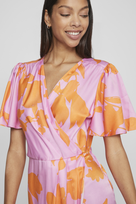 Vila roze dames jurk