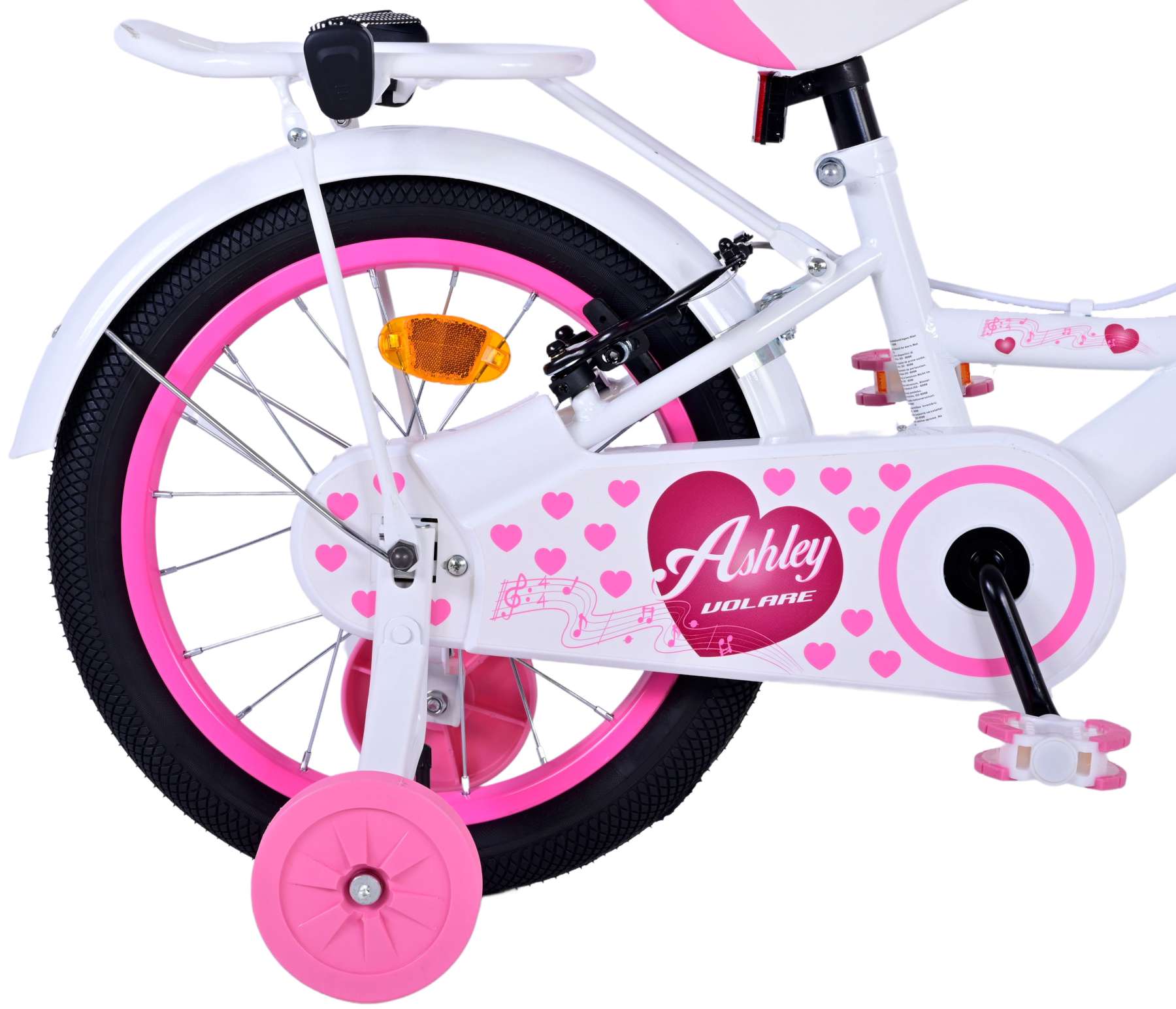 TPFSports Ashley Kinderfahrrad - Mädchen - 16 Zoll - Rücktritt + Handbremse - Rosa