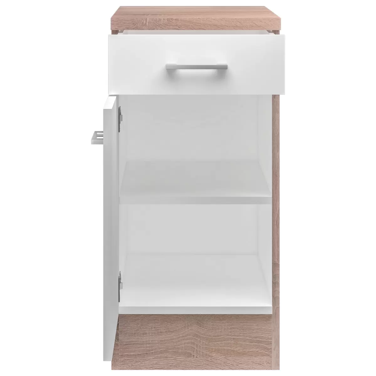 Küchenunterschrank Samoa US 40 weiss,Eiche