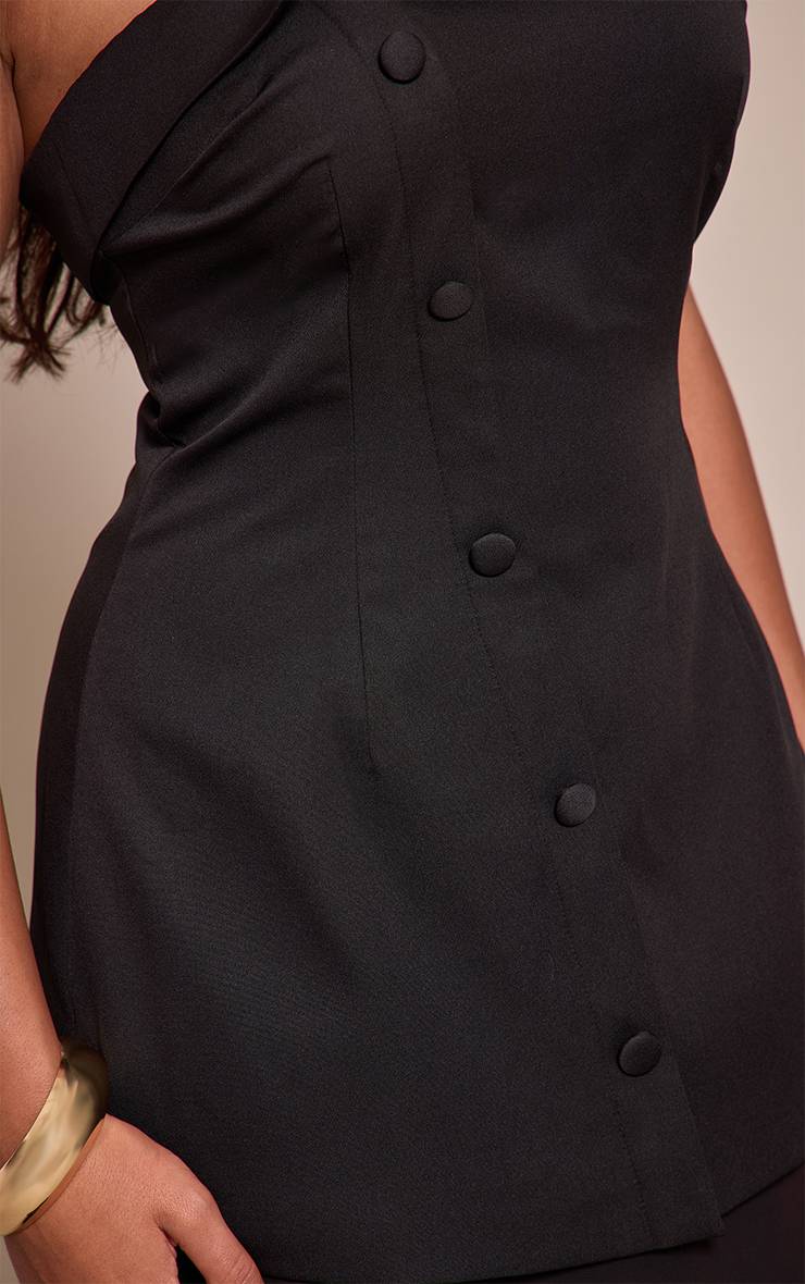 Noir Robe Maxi Bandeau Shape À Ourlet Transparent