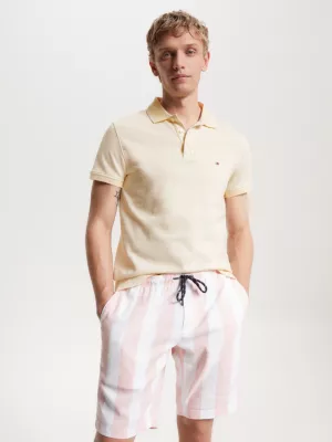 Polo Mouliné com detalhes em slim fit