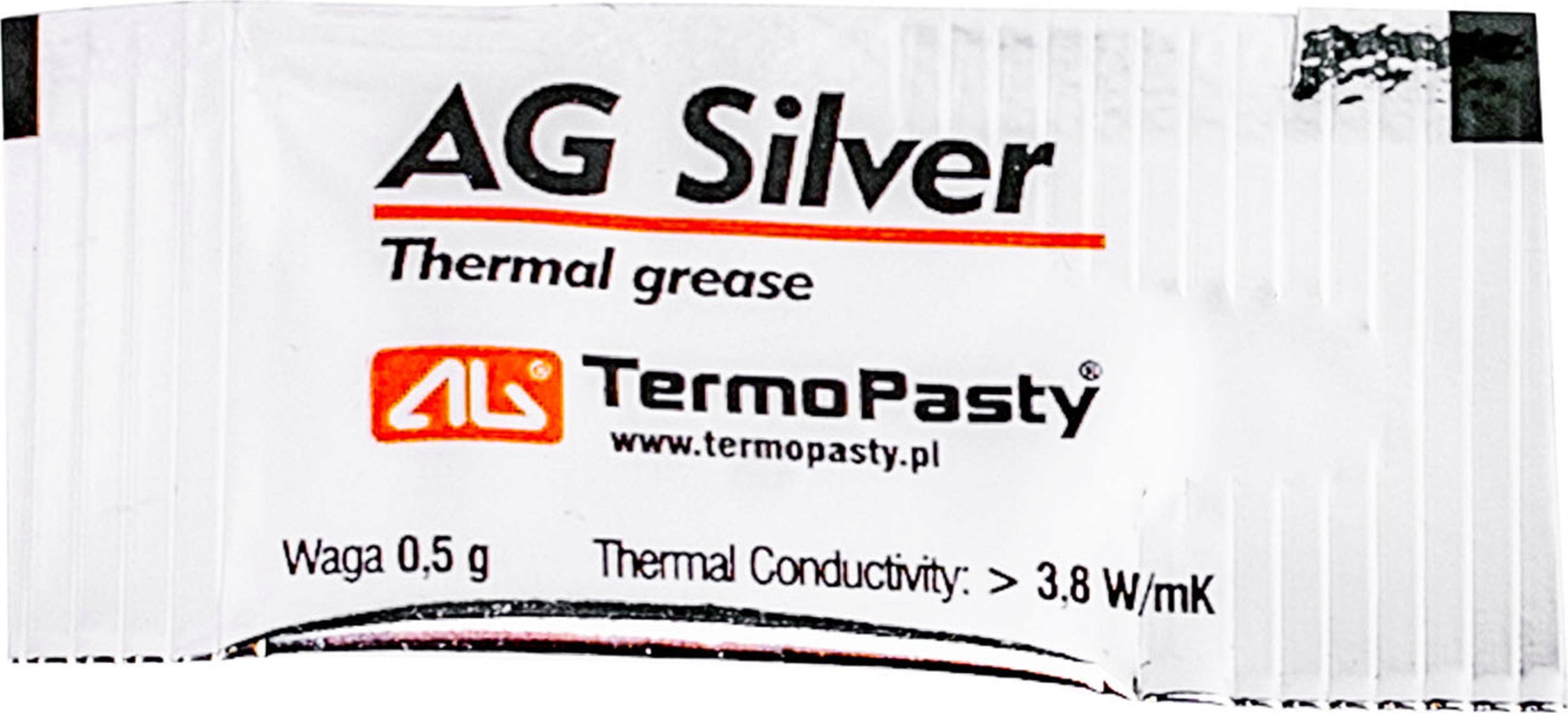 TermoPasty  AG Silver Wärmeleitpaste, 0,5 g - Beutel (0,50 g)    Professionelle Wärmeleitpaste mit hoher Wärmeleitfähigkeit