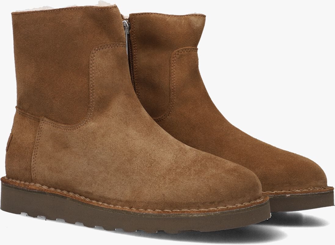 cognac shabbies enkelboots palissa mia zip