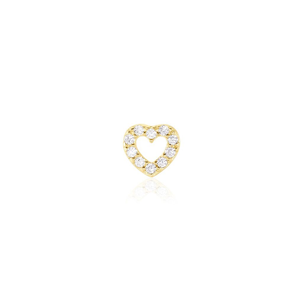 Boucles D'oreilles Puces Howie Or Jaune Oxyde De Zirconium