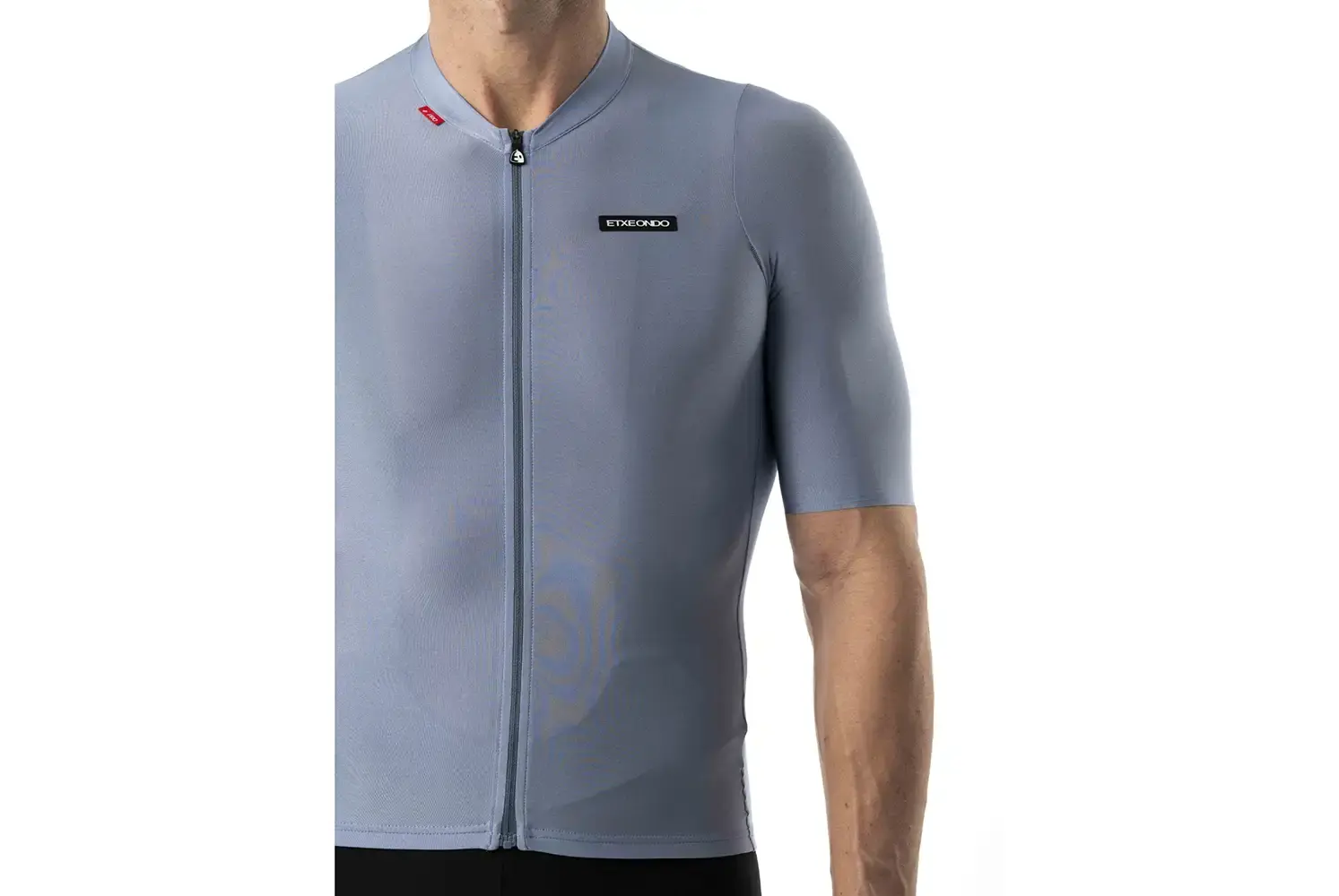 Etxeondo Alde Metalic Fietsshirt Korte Mouwen Parel Grijs Heren