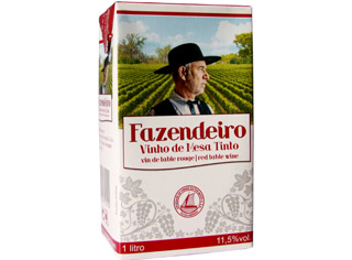 VINHO TINTO FAZENDEIRO PACOTE 1L