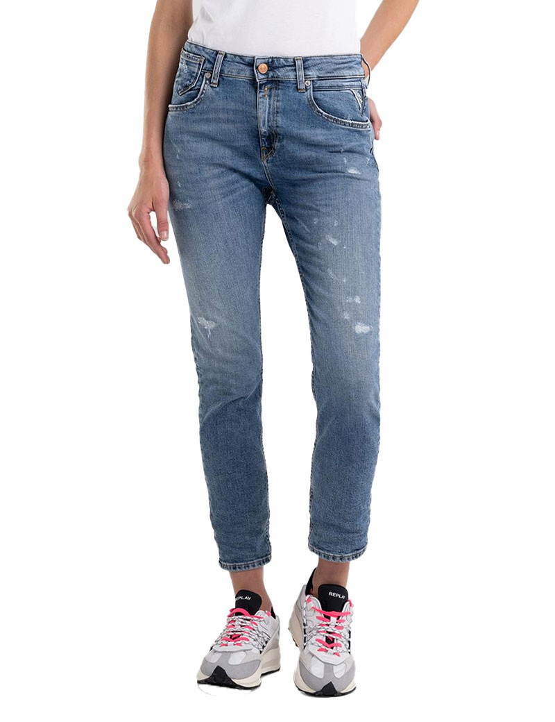 REPLAY JEAN FEMME MARTY BOYFIT BLEU MOYEN