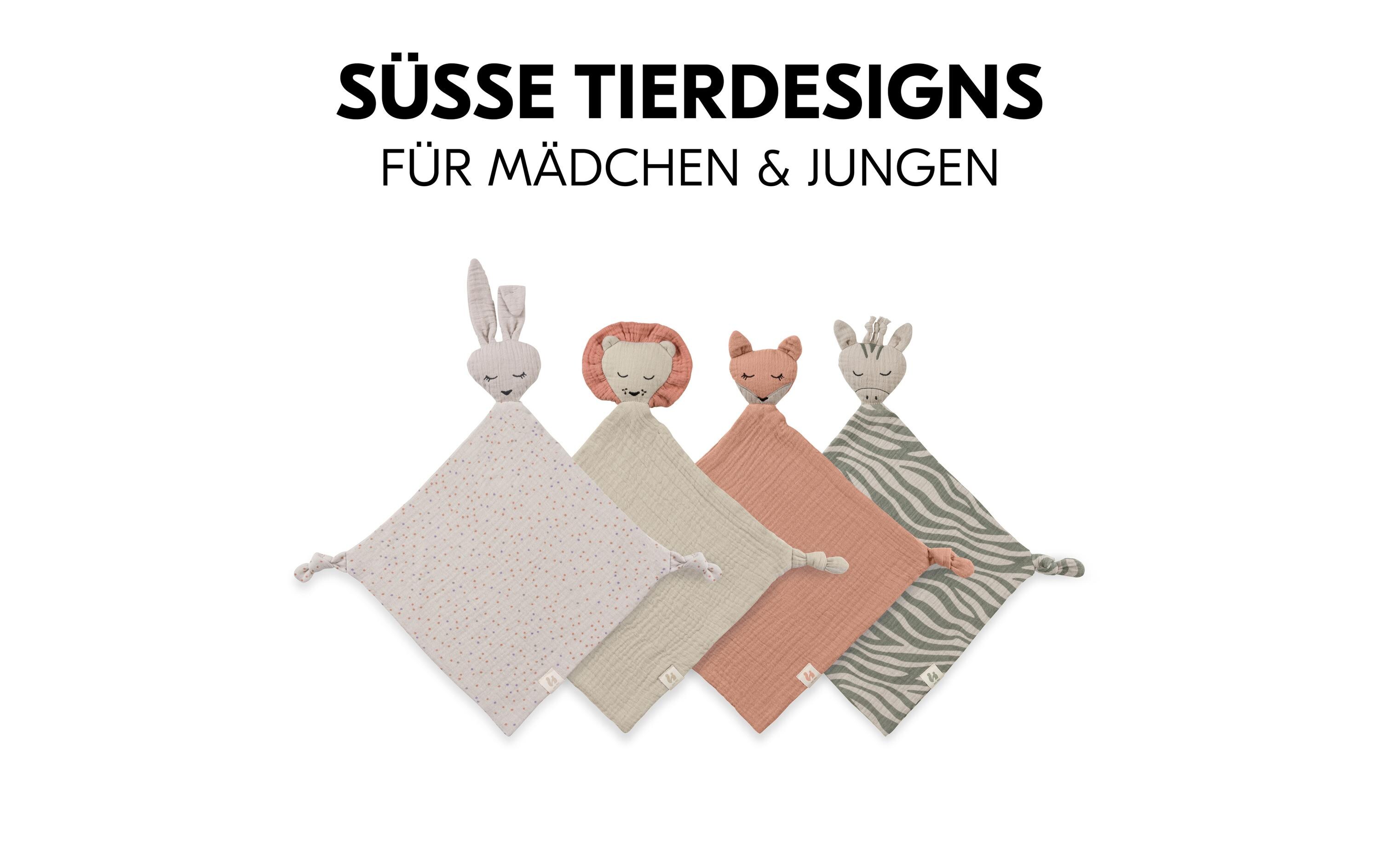 Schmusetuch Cuddle N Play Rabbit Beige DotsWeiches Schnuffeltuch für das Baby