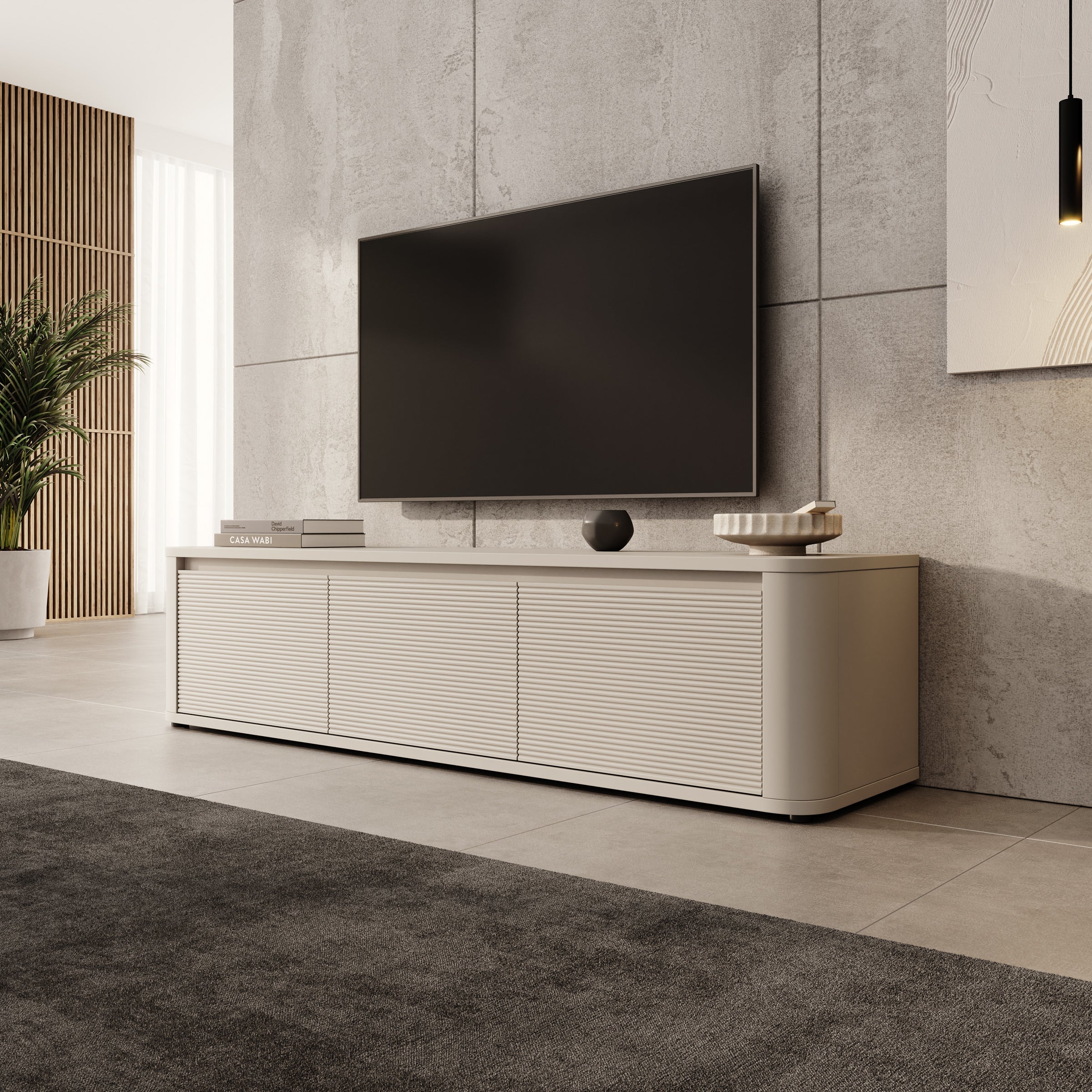 Bijou - TV-Meubel - Beige - 168x41x42 cm