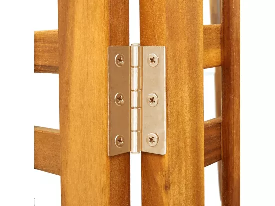 Cloison de séparation 3 panneaux 121x2x170 cm Bois d'acacia