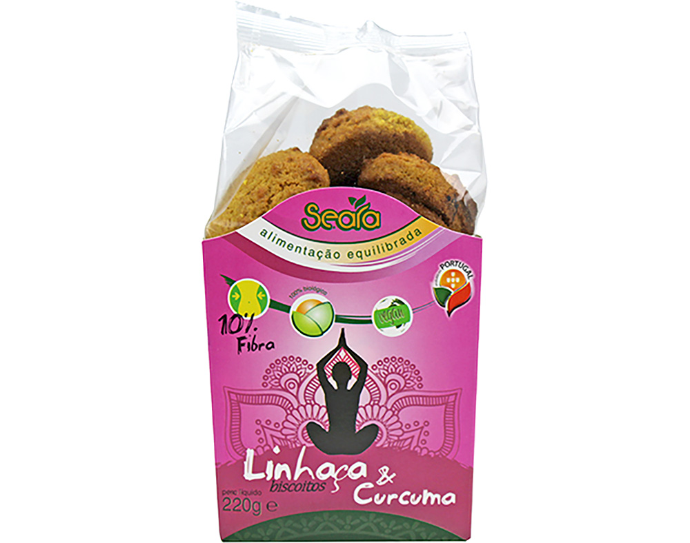 BISCOITOS SEARA DE LINHAÇA COM CURCUMA BIO 220G