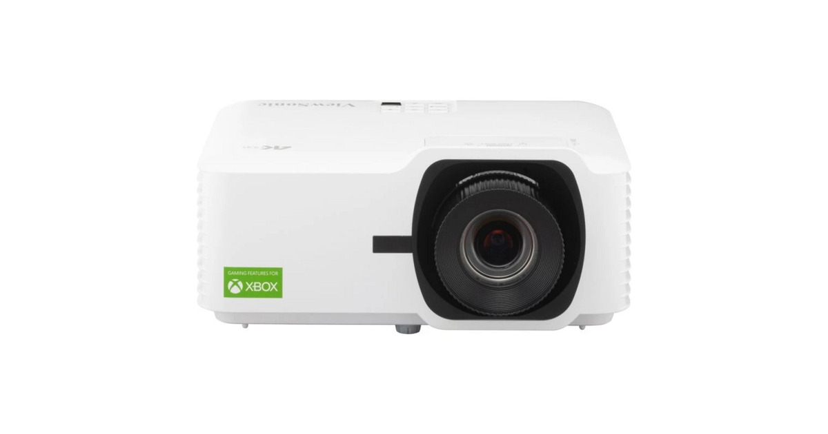 ViewSonicLS710-4KE 4K Laser Home Projector​  (Wit, 3500 ANSI Lumen, Ontworpen voor Xbox)