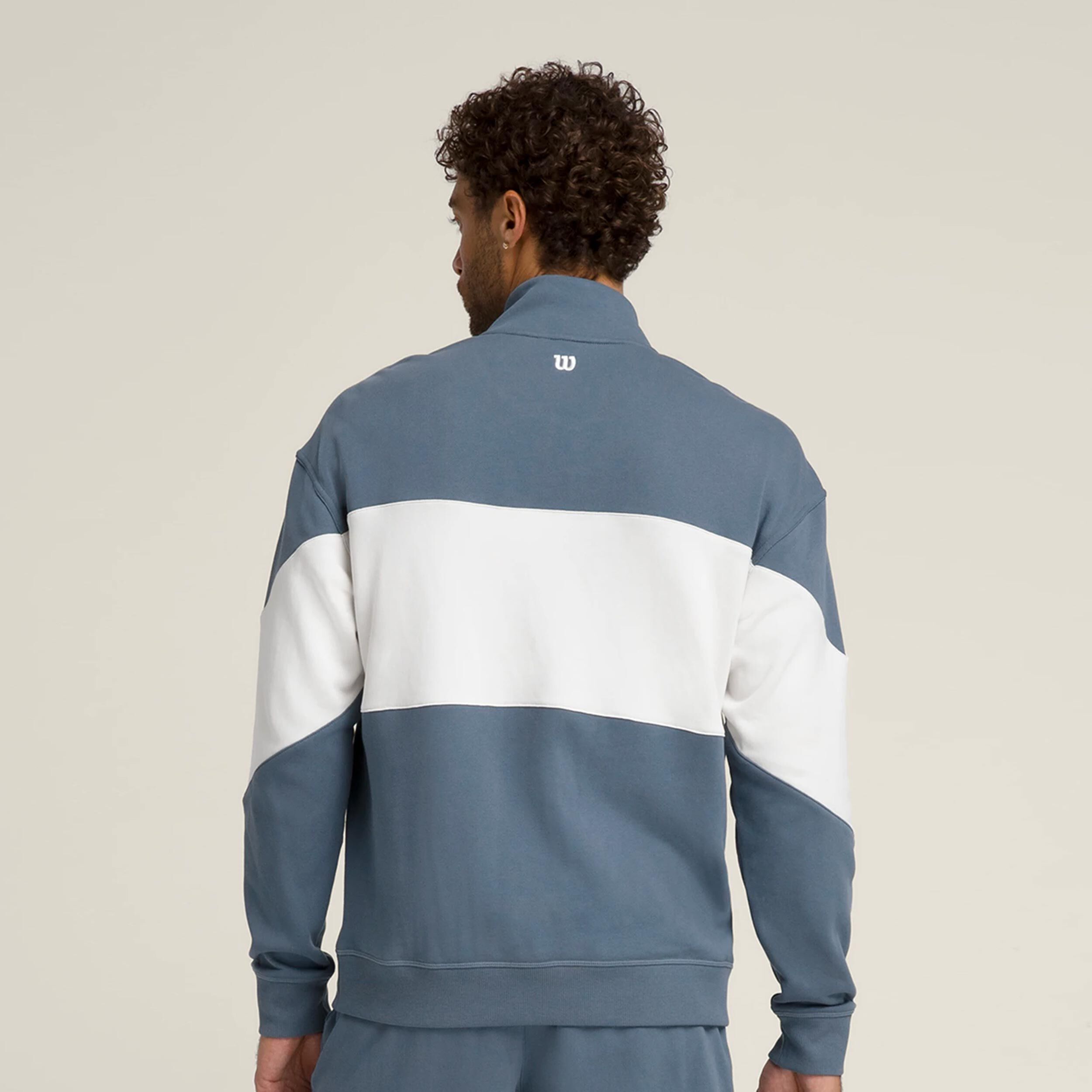 Wilson Parkside Half-Zip Sweat-shirt Hommes - Bleu