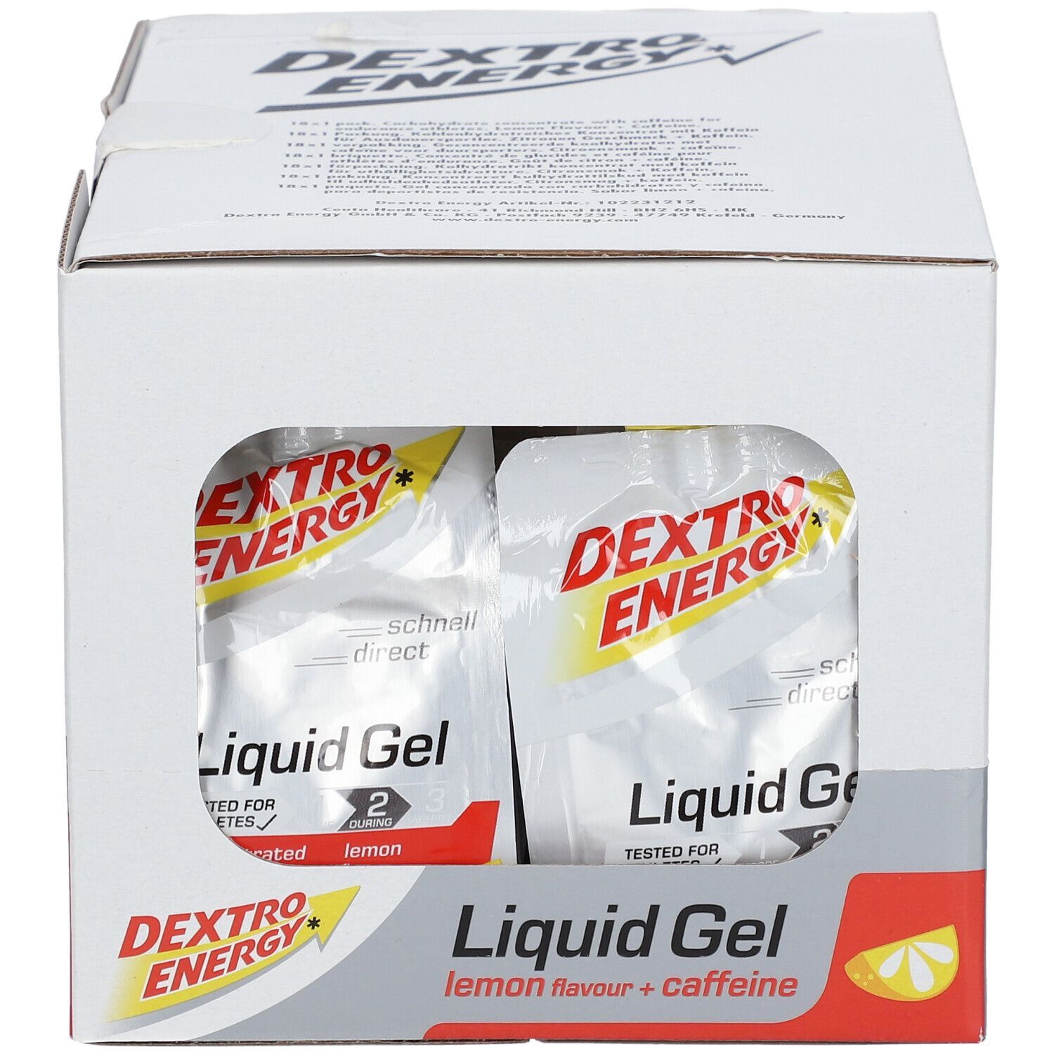 Dextro Energy Liquid Gel Lemon + Caffeine