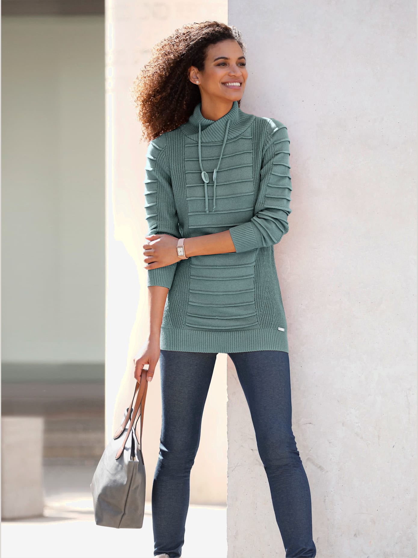 Pull long jolie coupe longue moderne