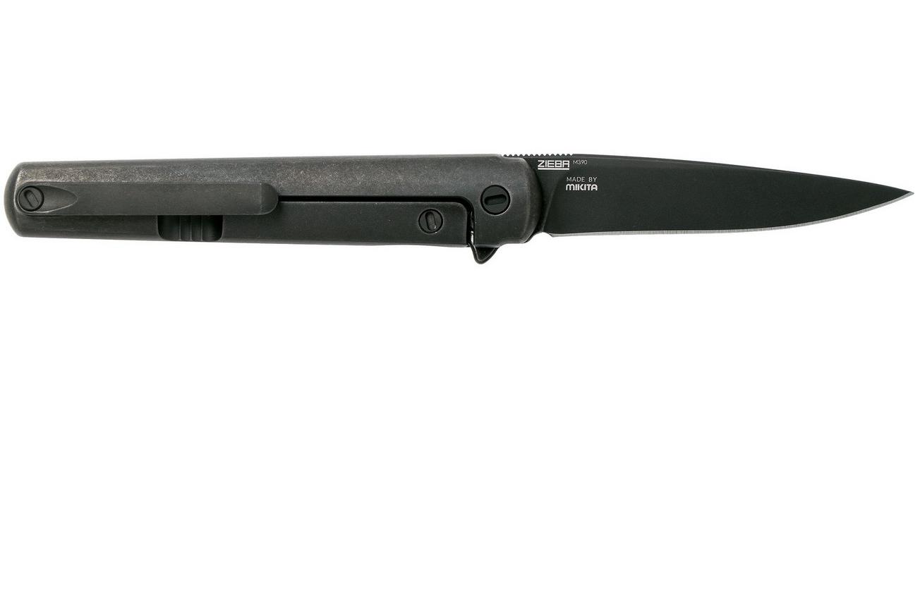 MKM Flame Drop FL01-TDSW Dark Stonewash Titanium zakmes, Michael Zieba design