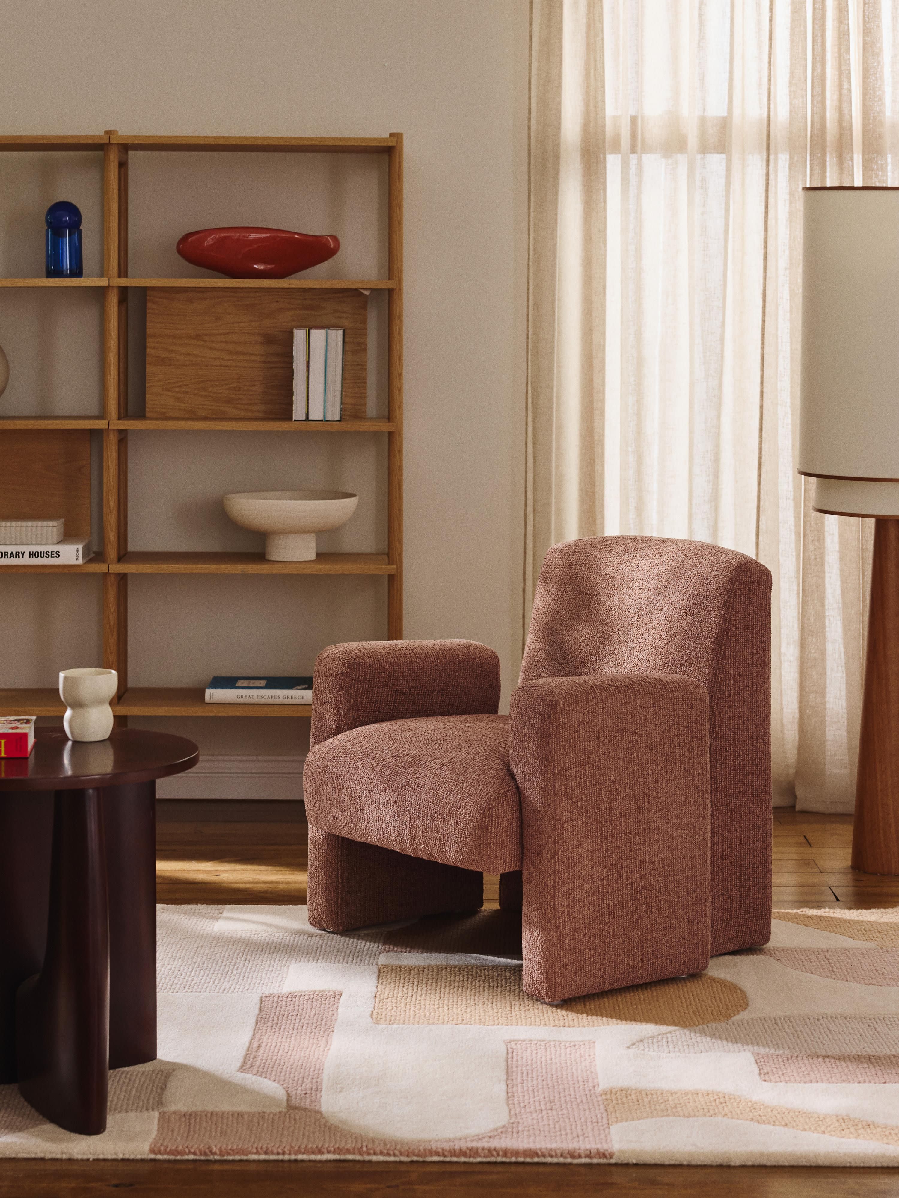 Bouclé loungefauteuil Aven