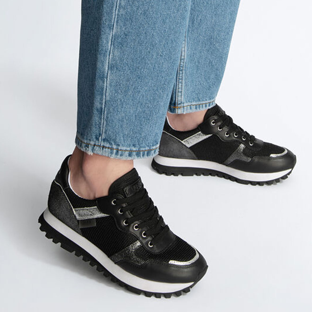 Liu-Jo Sneakers en Cuir Noa noires