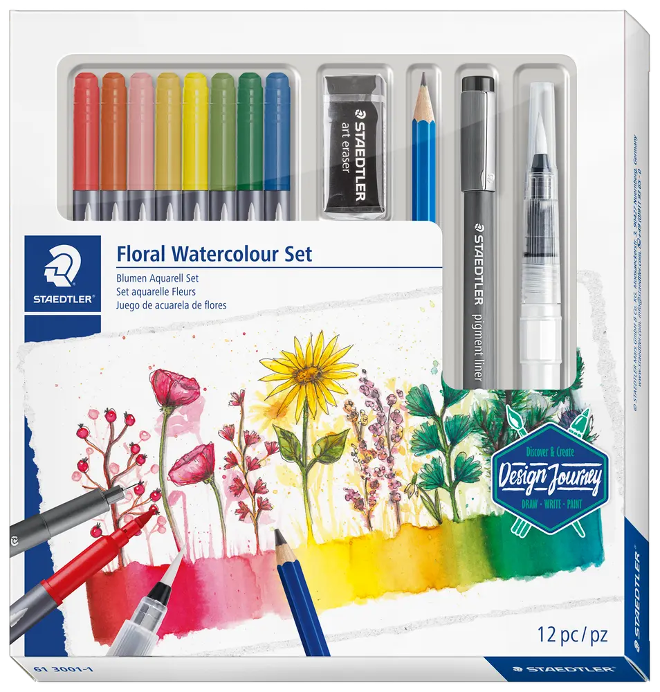 Staedtler Design Journey Vandfarvesæt - 12 dele