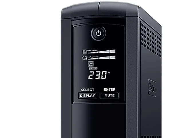 CyberPower Value Pro VP1000ELCD - UPS - AC 230 V - 550 Watt - 1000 VA - RS-232, USB - output-stikforbindelser: 4 - sort