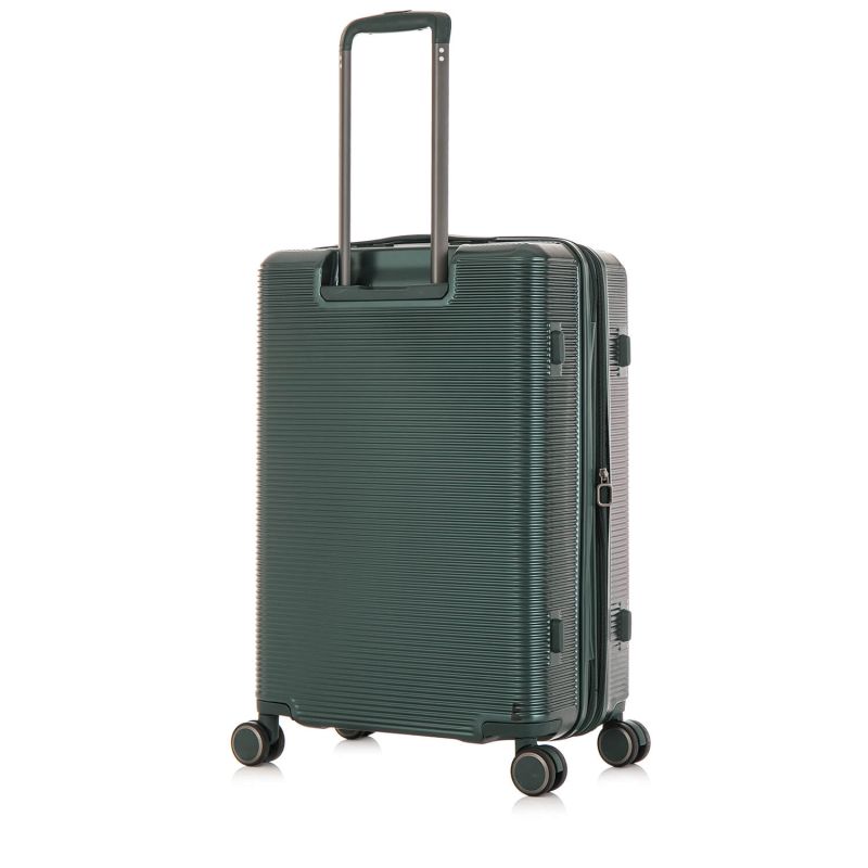 Lot de 2 valises rigides Tori Extensibles 77 et 54 cm Vert foncé