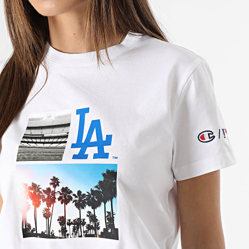 Tee Shirt Femme 116469 Los Angeles Dodgers Blanc