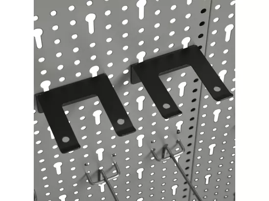 Prolenta Premium - Panneaux perforés muraux 4 pcs 40x58 cm Acier