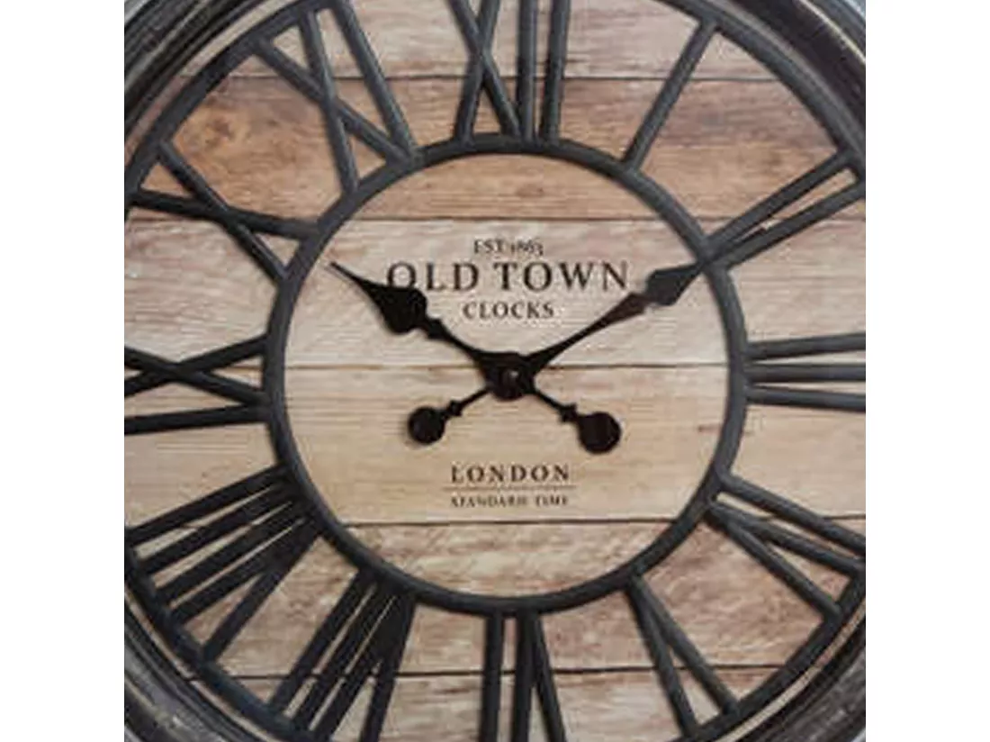 WELL HOME - Horloge décorative en relief en plastique Ø49x5cm