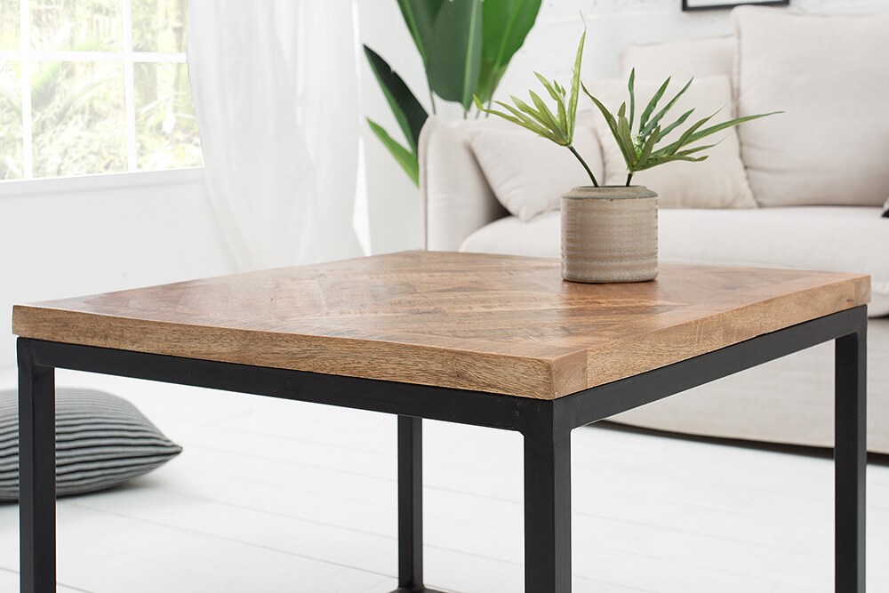 riess-ambiente Beistelltisch INFINITY HOME - 60cm Mangoholz Industrial Design massiv