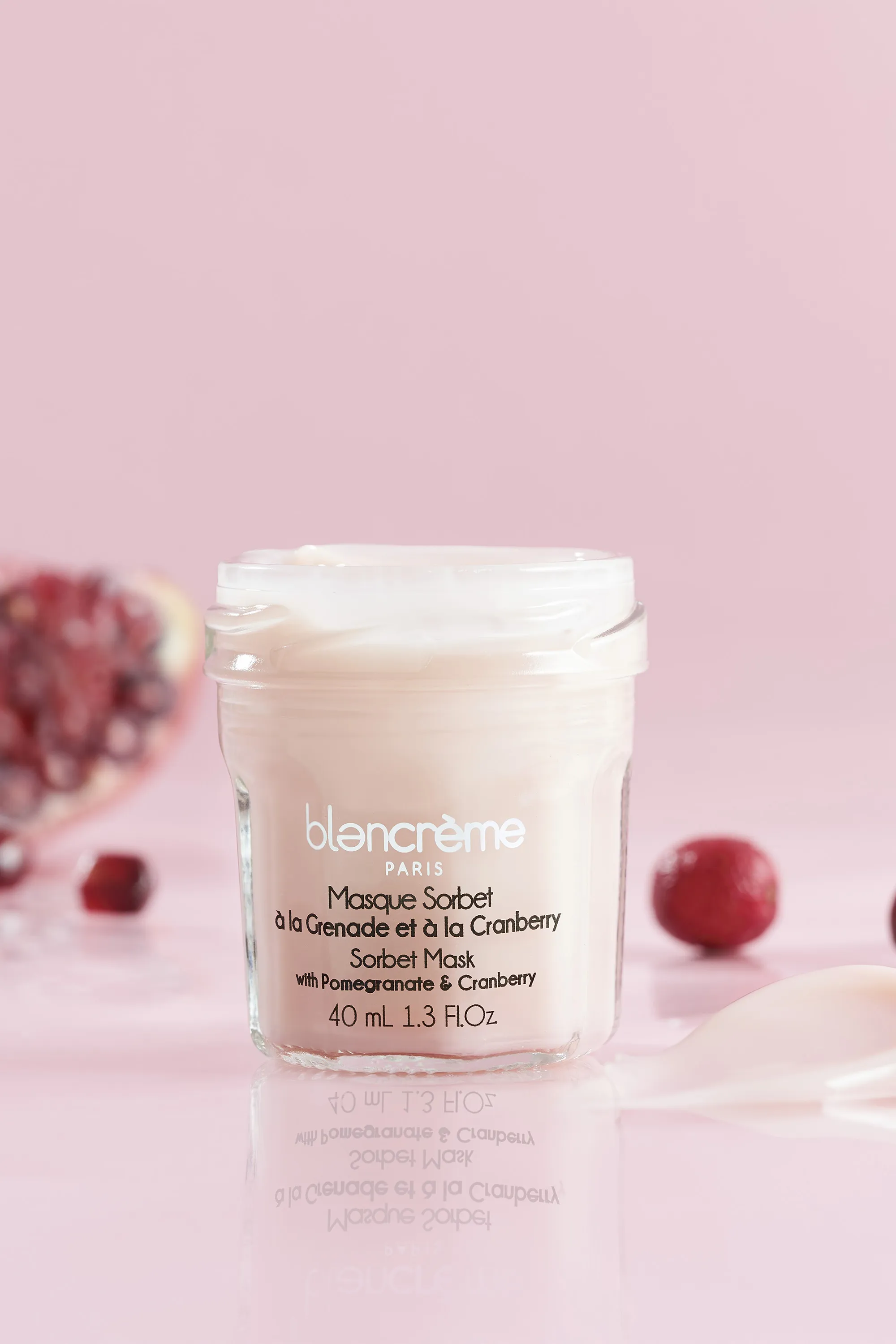 Blancrème Masque visage éclat sorbet cranberry & grenade-40 ml