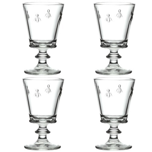 Coffret de 4 verres à eau, abeille