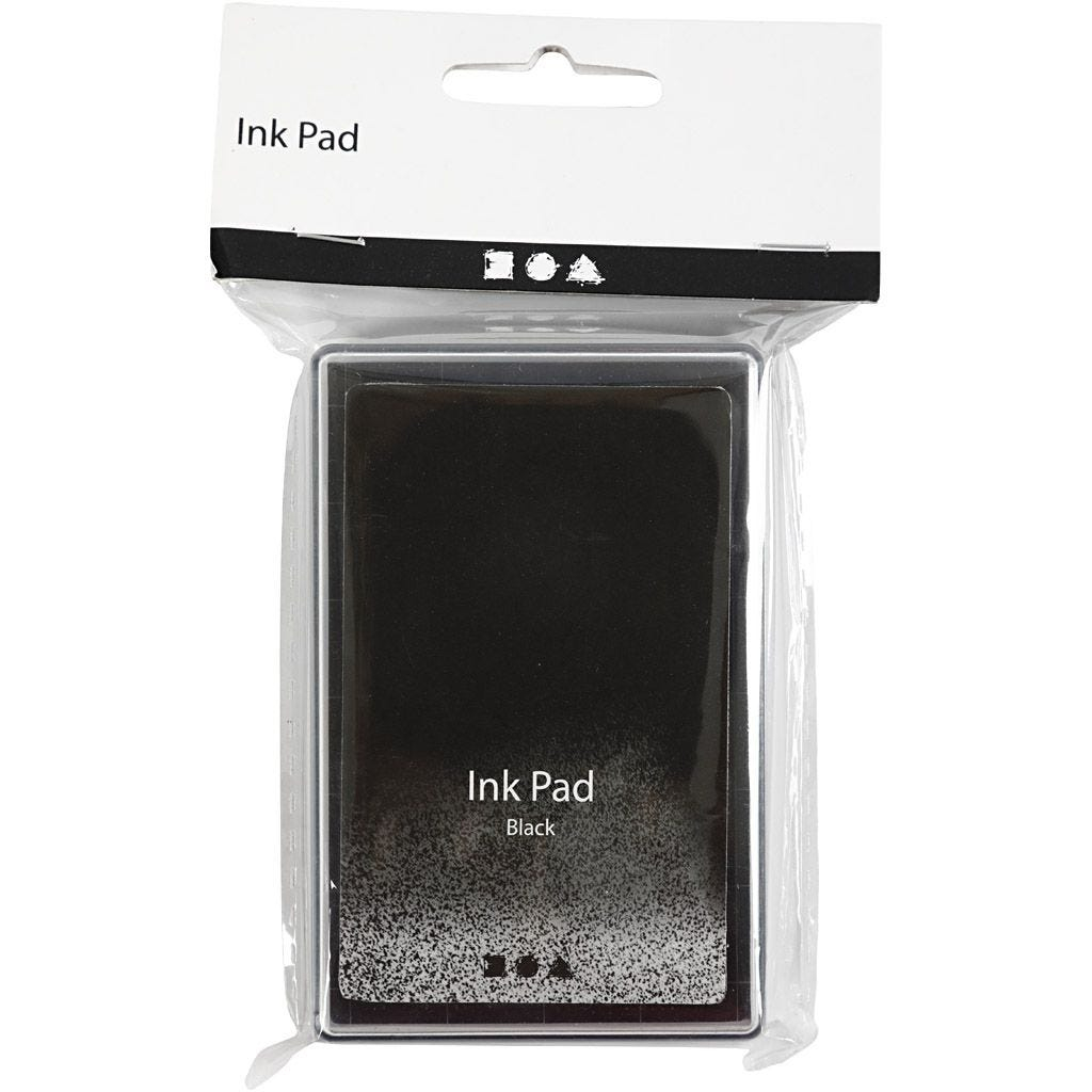 Creative Company - (9x6cm) Stempelkissen DIY / Büro Ink Pad (285330) - Schwarz