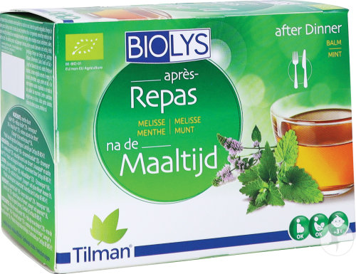 Biolys Mélisse Menthe Après-Repas 24 Sachets