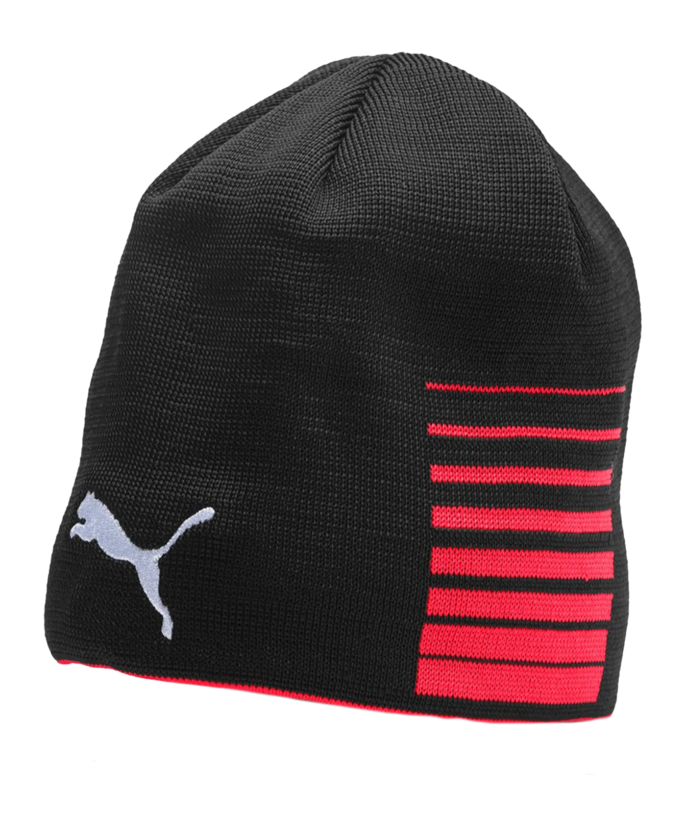 PUMA LIGA Reversible Beanie Mütze Rot Schwarz F01