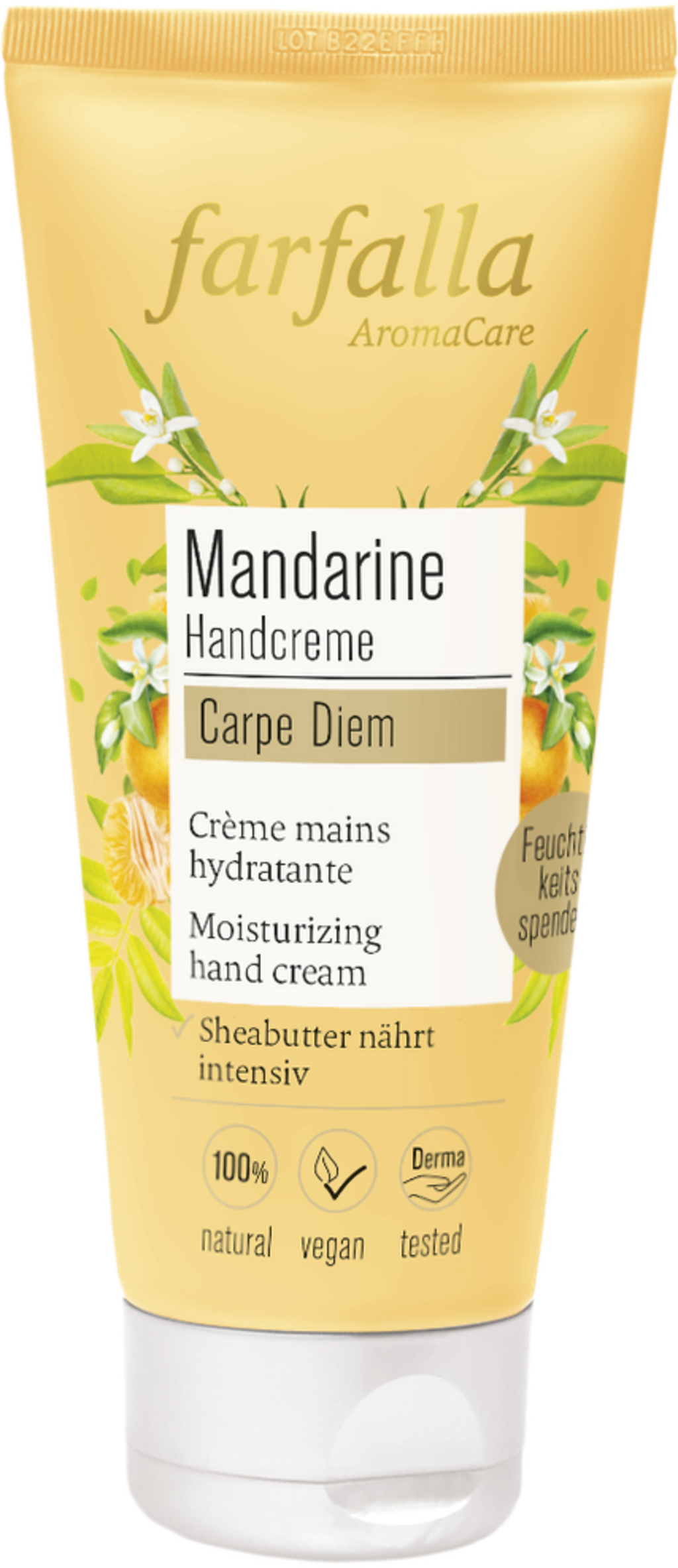 farfalla  Feuchtigkeitsspendende Handcreme Carpe Diem, 50 ml